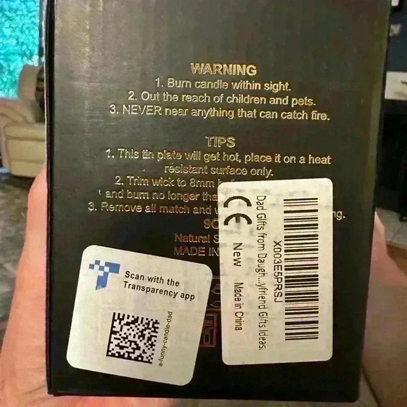 Daddysaurus Candle - Screw Top Lid. Cedar Vetiver Patchouli Scent - New In Box - Picture 4 of 5